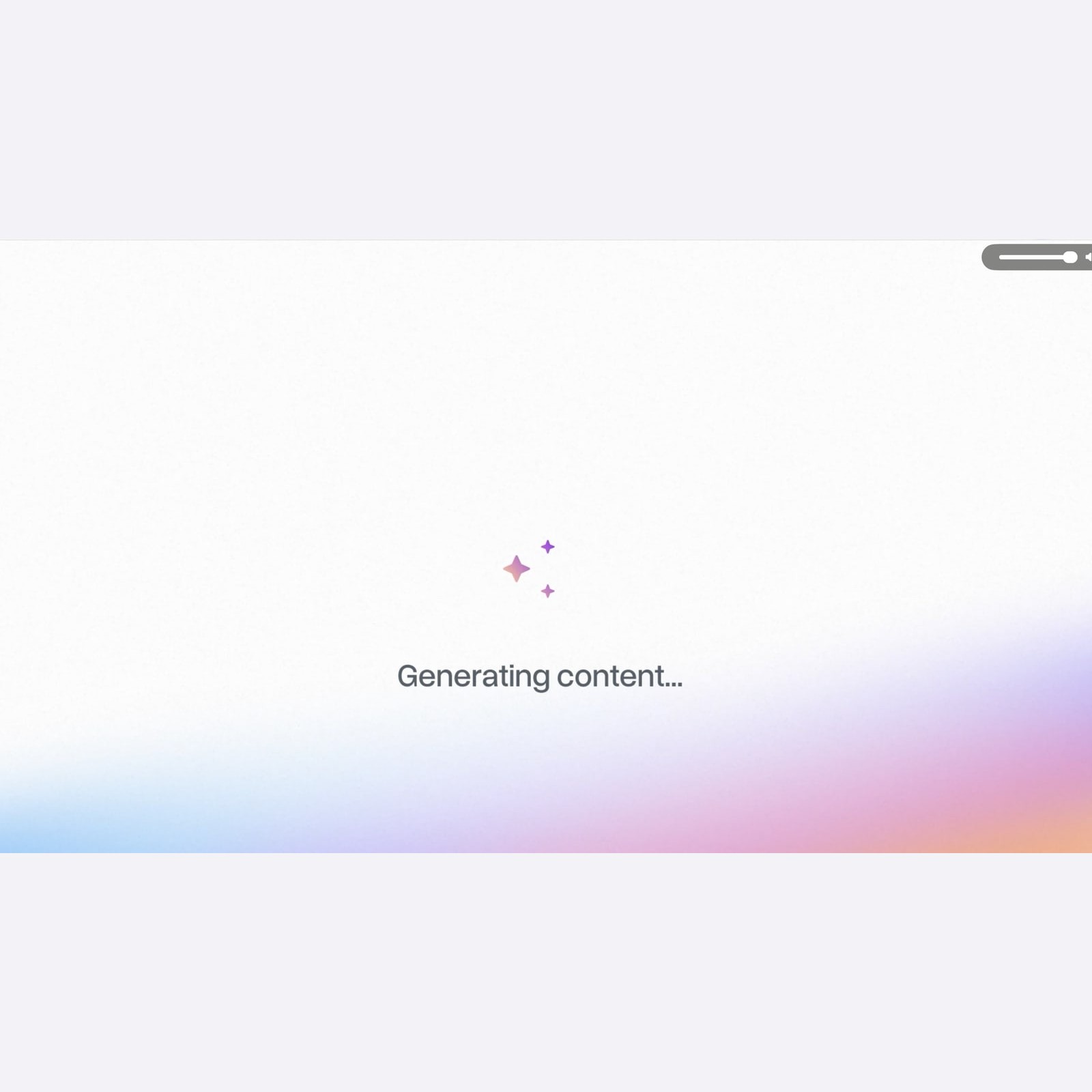 mybox AI flow generates website content after the initial setup.