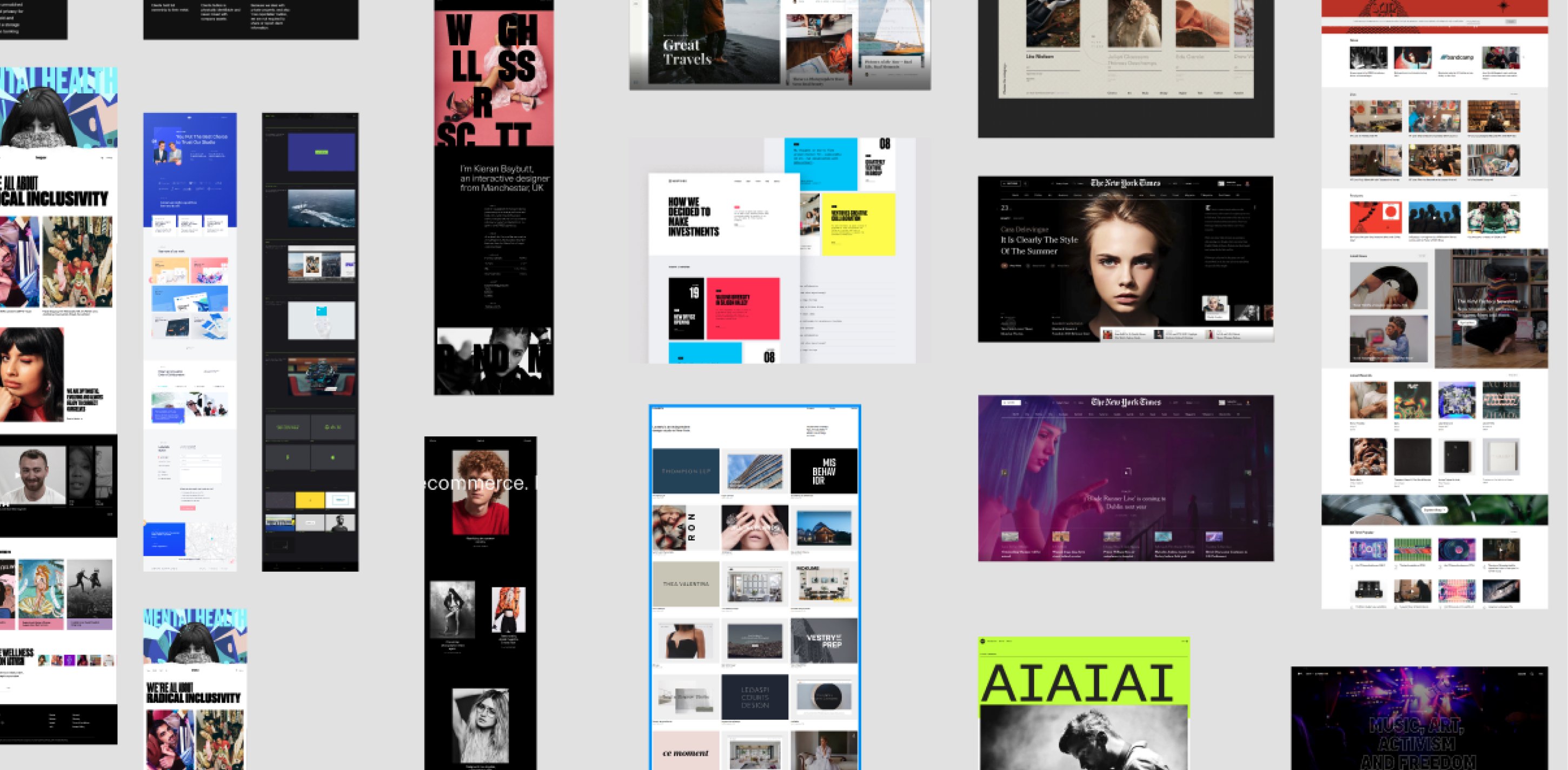 Collage of Universal Music Group country websites collected during competitor analysis.